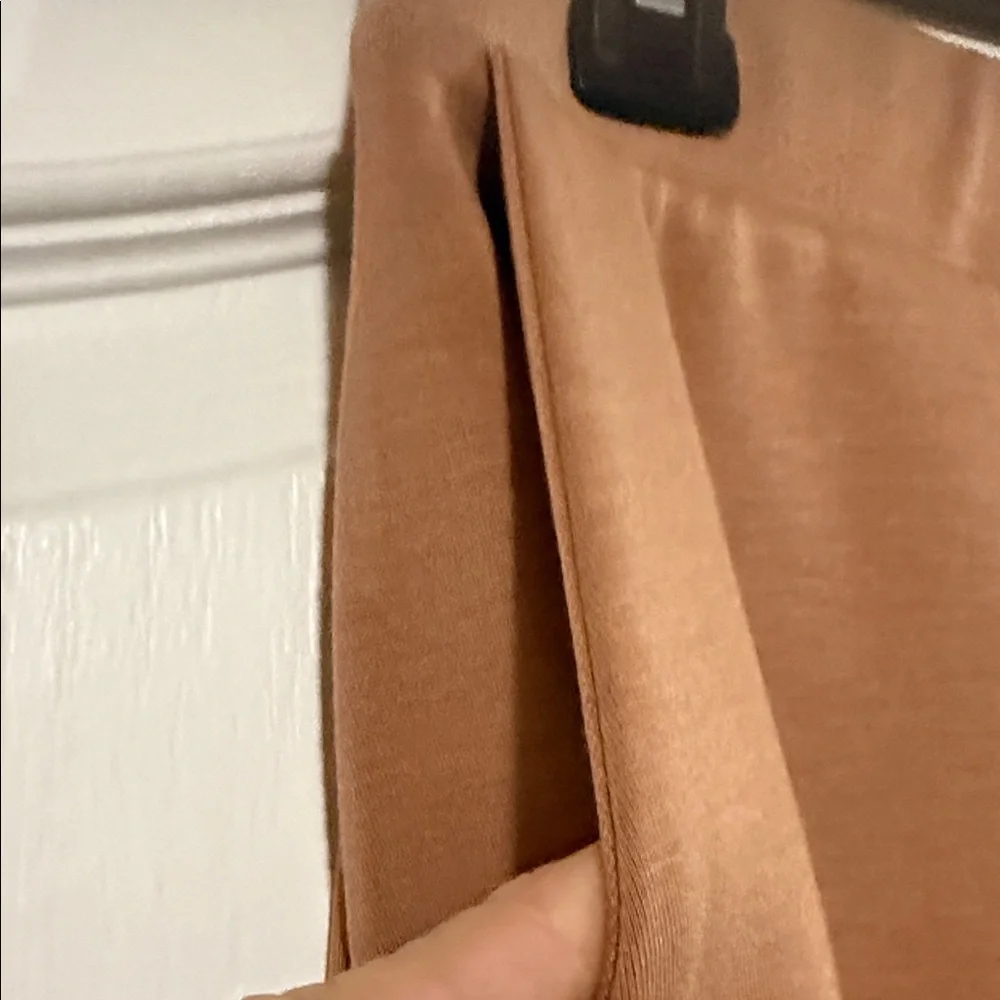 Magaschoni Tan Wide-Leg Pants - Picture 4 of 9